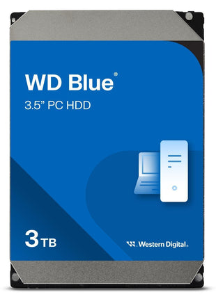 Western Digital 3TB WD Blue PC Internal Hard Drive HDD - 5400 RPM, SATA 6 Gb/s, 256 MB Cache, 3.5 inch - WD30EZAX