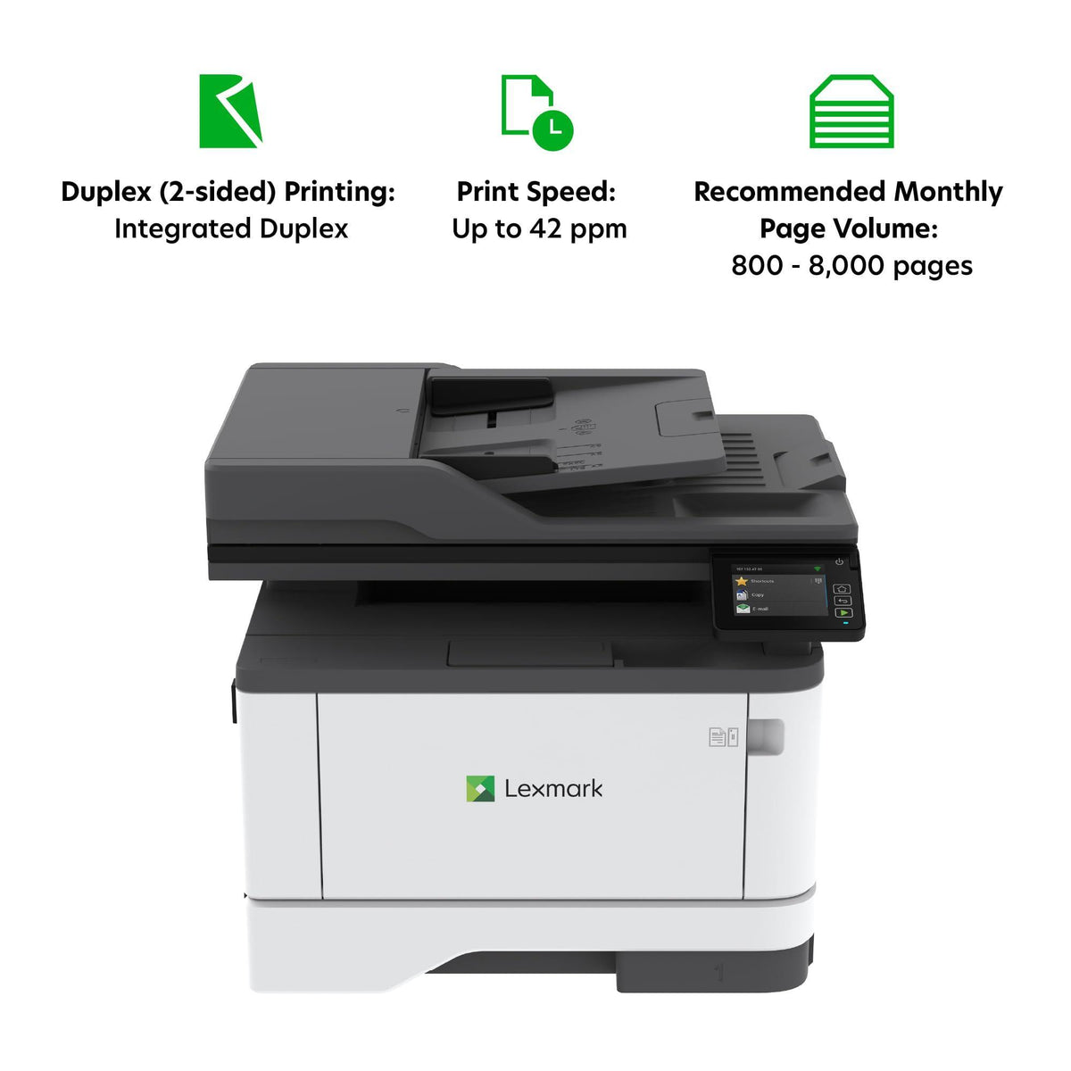 LEXMARK MX431adn Laser Multifunction Printer - Monochrome(29S0200)