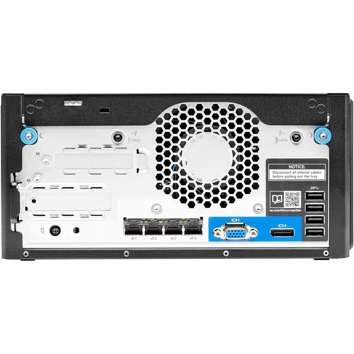 Hewlett Packard Enterprise HPE ProLiant MicroServer Gen10 Plus v2 Ultra Micro Tower Server for Small Business, Xeon E-2314 2.8GHz, 32GB Memory, 4TB SSD Storage, RAID, iLo