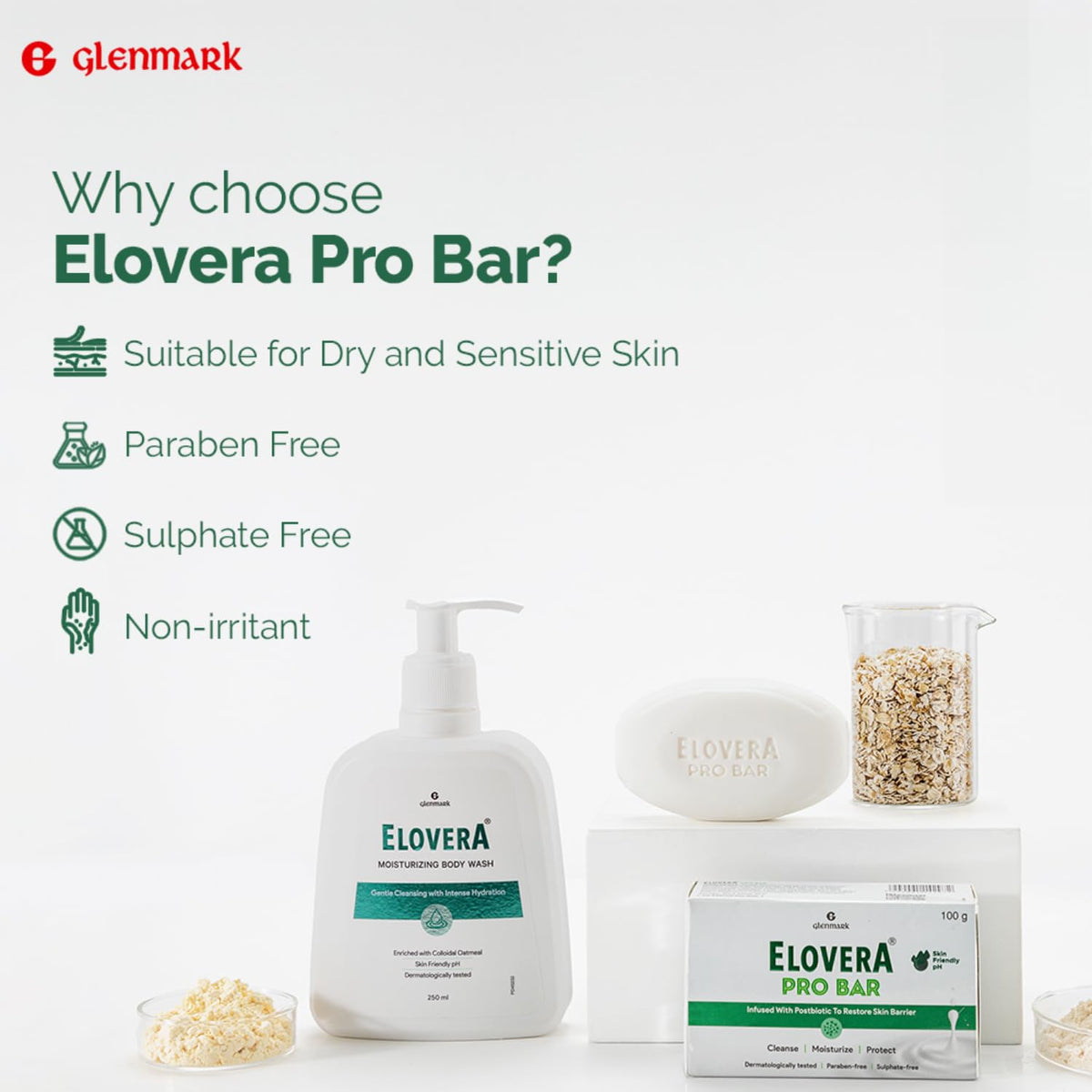 Elovera Plus Bar Moisturising Soap for Dry Skin I Enriched with Olive I Aloe Vera & Coconut Oil for Long-lasting Hydration and Soft Skin I Improves Skin Tone I SLS Free I 75gm