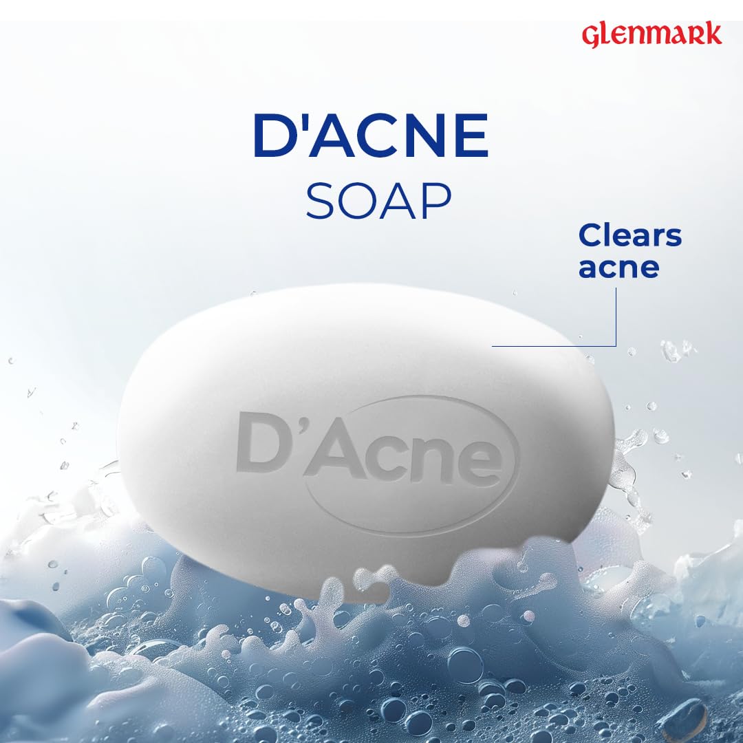 DíAcne Soap | Controls excess sebum | Body & face soap for acne-prone and oily skin | Reduces inflammation and painful red bumps | Skin feels soft & supple | 75 gm