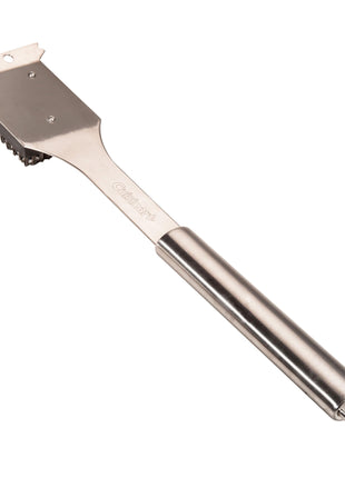 Cuisinart Stainless Steel 16.5 inch Long Handle Grill Cleaner Brush and Scraper for BBQ, Griddle, Grills, Cookout Tool, Grill Brush for Outdoor Grills BBQ Accessories