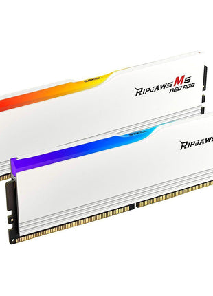 G.SKILL Ripjaws M5 Neo RGB Series DDR5 RAM (AMD Expo) 96GB (2x48GB) 6000MT/s CL30-36-36-96 1.35V Desktop Computer Memory U-DIMM - Matte White (F5-6000J3036F48GX2-RM5NRW)