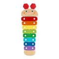 Melissa & Doug Caterpillar Xylophone Musical Toy with Wooden Mallets 15.25 inch x 6.5 inch x 1.5 inch, Blue