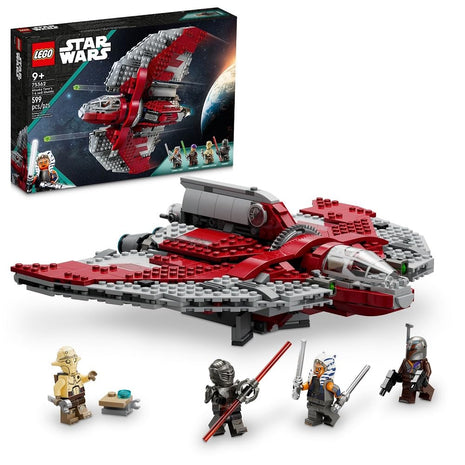 LEGO Star Wars Ahsoka Tano's T-6 Jedi Shuttle Spaceship Toy - Star Wars Building Toys Set for Kids, Boys & Girls, Ages 9+ - Birthday Gift for Fans - 4 Minifigures - 75362