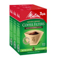 Melitta #4 Cone Coffee Filters, Unbleached Natural Brown, 100 Count (Pack of 3), 300 Total Filters - Packaging May Vary