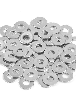 1/4 inch Stainless Flat Washer, 5/8 inch Outside Diameter, 18-8(304) Stainless Steel Washers Flat (100 Pack)