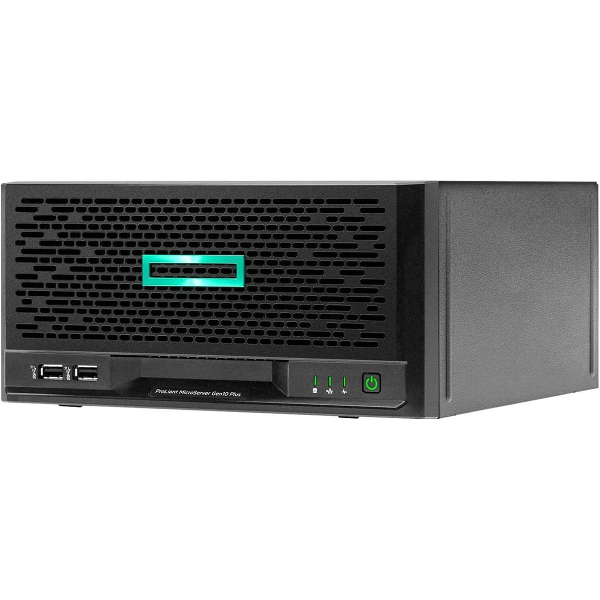Hewlett Packard Enterprise HPE ProLiant MicroServer Gen10 Plus v2 Ultra Micro Tower Server for Small Business, Xeon E-2314 2.8GHz, 32GB Memory, 4TB SSD Storage, RAID, iLo