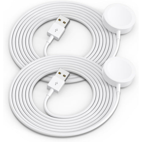 2Pack Upgraded for Apple Watch Charger USB Magnetic Wireless Fast iWatch Charger Portable Compatible with iWatch Ultra/Series 11/10/9/8/7/6/SE/SE2/5/4/3/2/1-[3.3FT]