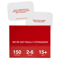 WE'RE NOT REALLY STRANGERS Card Game - 150 Conversation Cards for Couples, Friends, and Strangers - Icebreakers for Game and Date Nights, & Parties - Games for Adults and Teens, Ages 15+, 2-6 Players