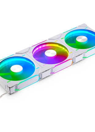 Phanteks D30-140 DRGB PWM Fan 3Pack, Premium D-RGB Performance Fans, ARGB/DRGB Lighting, Daisy-Chain Fan Linking System, 3Pack (White)