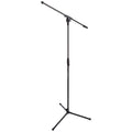 Amazon Basics Adjustable Boom Arm Height Microphone Stand with Tripod Base, Up to 85.75 Inches - Black