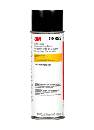 3M Rubberized Undercoating Aerosol Spray, 08883, 19.7 oz, Textured Finish, Anti-Corrosive, Multi-Purpose for Automotive Cars, Trucks, and Recreational Vehicles Black