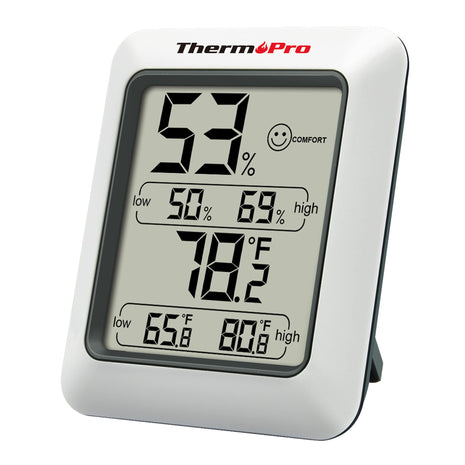 TempPro TP50 Digital Hygrometer Indoor Thermometer Room Thermometer and Humidity Gauge with Temperature Humidity Monitor(Previously ThermoPro)