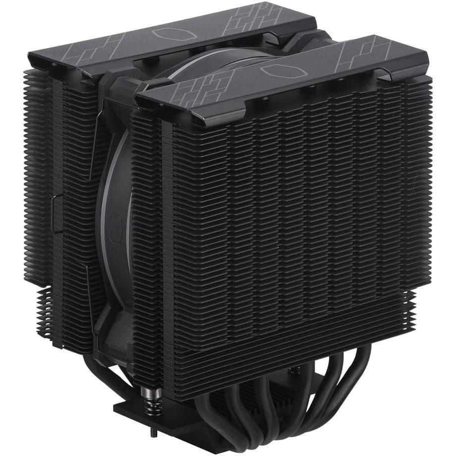 Cooler Master Hyper 622 Halo White Dual Tower CPU Air Cooler, 120 Halo² PWM Fan, Dual Loop ARGB, 6 Copper Heat Pipes, Nickel-Plated, 154mm Tall, AMD Ryzen AM5|AM4, Intel LGA 1851|1700|1200 Brackets