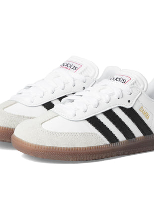 adidas Unisex-Kids Samba Indoor, White/None/None, 5.5