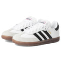 adidas Unisex-Kids Samba Indoor, White/None/None, 5.5