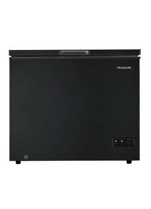 FRIGIDAIRE EFRF7003-BLACK Chest Deep Freezer, 7 Cu. Ft, Black Adjustable Thermostat-Removable Vinyl Coated Wire Basket-Easy Defrost Drain