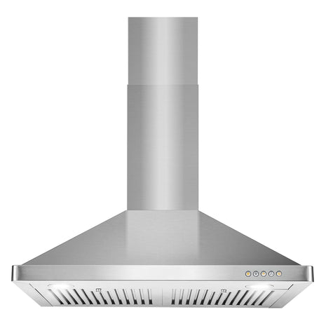30 in. Vista Coll 380 CFM Ducted Wall Mount Range Hood LED, Stainless Steel | Cosmo COS-63175 Push Button Controls, 3 Fan Speeds, Permanent Dishwasher-Safe Baffle Filters, Backdraft Damper