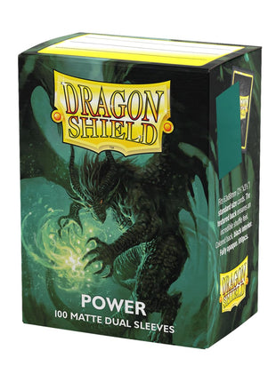 Dragon Shield | Matte Dual Standard Size Card Sleeves | 100 CT - Smooth & Tough Premium TCG Sleeves - Compatible with Pokemon, Flesh & Blood, One Piece & Magic The Gathering | Power