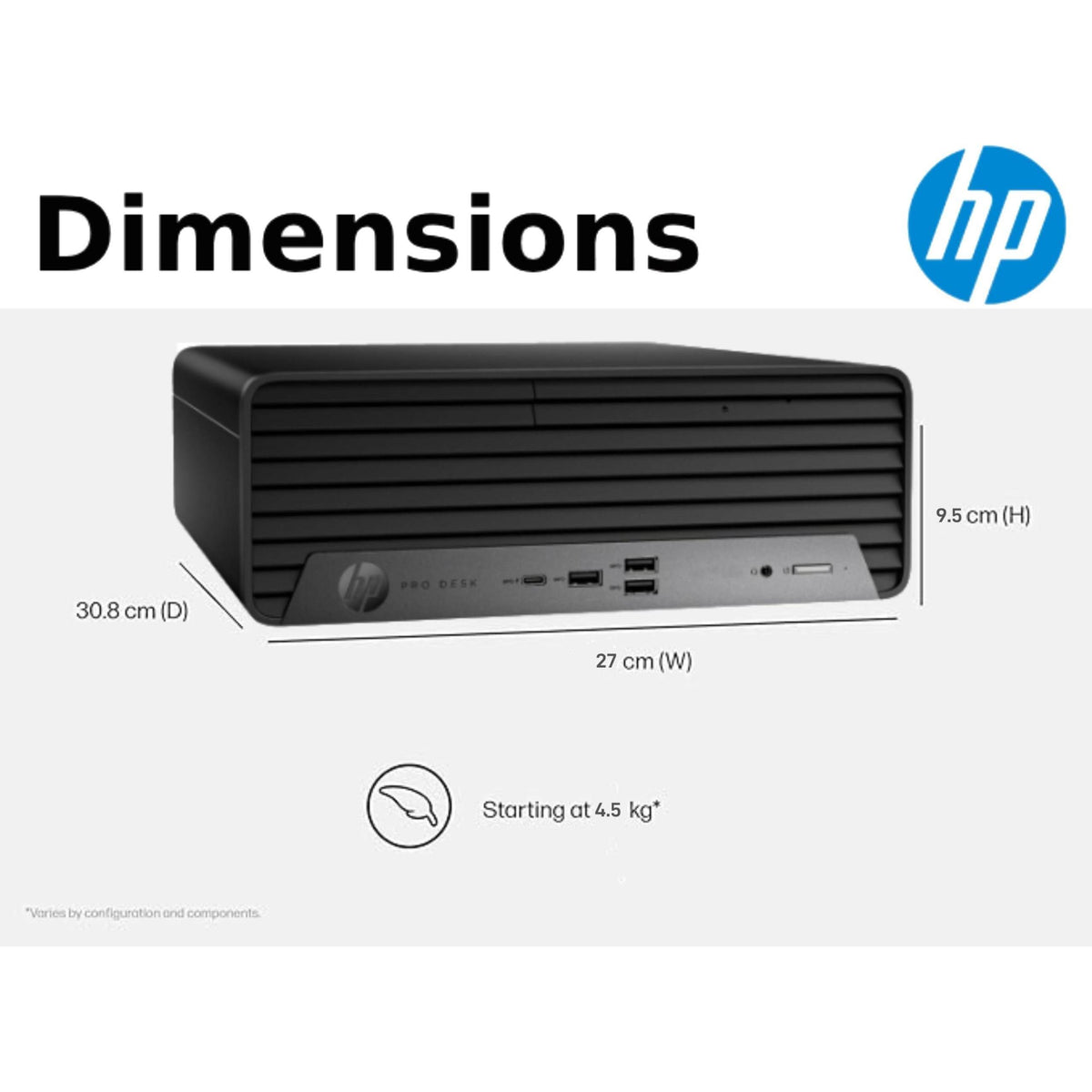 HP ProDesk 400 G9 SFF Business Desktop Computer, Intel CPU, 32GB RAM, 1TB PCle SSD, Dual 4K Display Support, USB-C, HDMl, RJ-45, Wi-Fi, Wired Keyboard & Mouse, Windows 11 Pro
