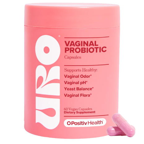 URO Vaginal Probiotics for Odor, Flora & pH Balance – 30-Day Supply