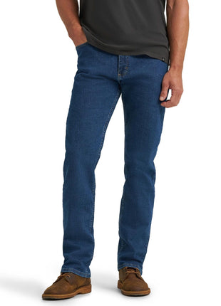 Wrangler Authentics Men's Regular Fit Comfort Flex Waist Jean, Dark Stonewash, 36W x 30L