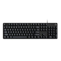 Logitech G413 SE Full-Size Mechanical Gaming Keyboard - Backlit Keyboard with Tactile Mechanical Switches, Anti-Ghosting, Compatible with Windows, macOS - Black Aluminum