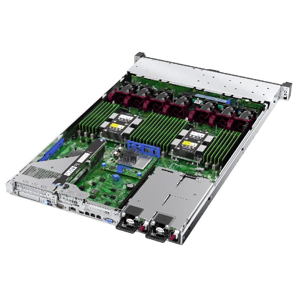 HPE ProLiant DL360 Gen10 1U Rack Server Bundle with Dual Xeon 6130 2.10 GHz, 256GB DDR4 Memory, 7.68TB Enterprise SSD Storage, RAID, Dual Power, iLO, Rail Kit