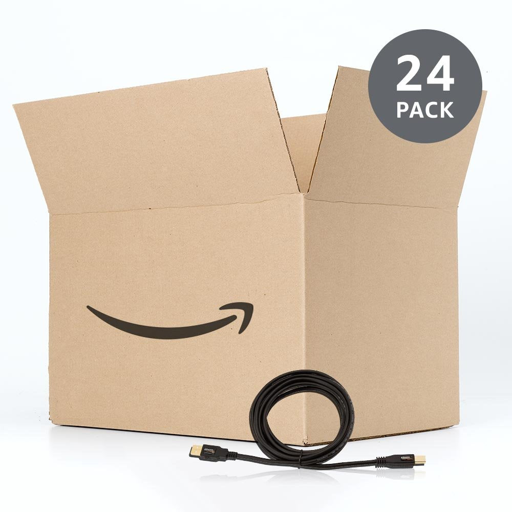 Amazon Basics USB-A to USB-B 2.0 Cable for Printer or External Hard Drive, Gold-Plated Connectors, Black, 10 Foot