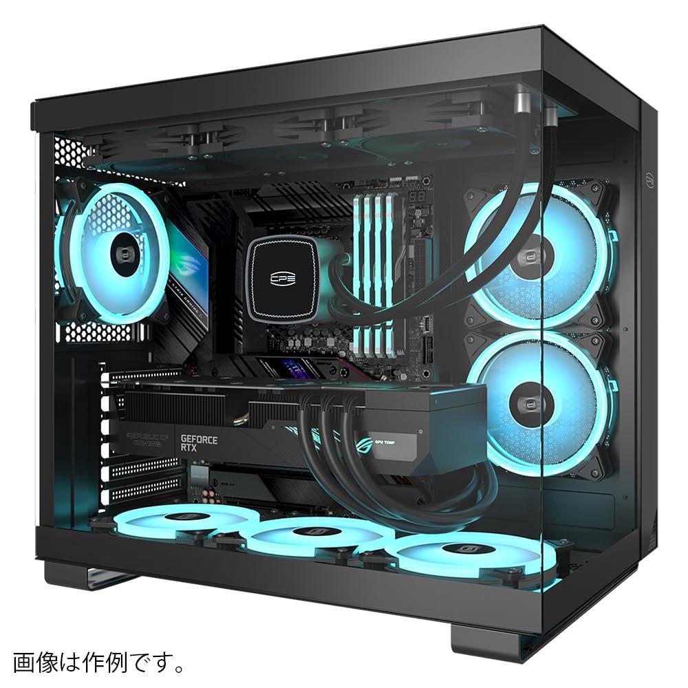 PCCOOLER CPS - C3 T500 ARGB Black - Mid Tower - Gaming Desktop Case with 6 ARGB Fans - ATX/M-ATX/ITX - 270 Column Free Panoramic View - 360MM Radiator & 400MM GPU Support (C3-T500BKD6-GL)