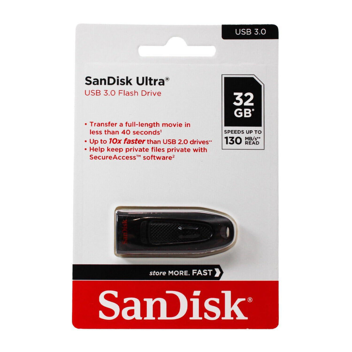SanDisk 32GB Ultra USB 3.0 Flash Drive - SDCZ48-032G-UAM46