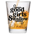 Make Em Laugh Good Girls Swallow Cute Shot Glass for Her - Funny Shot Glasses for Women - Hilarious Bachelorette Party Gift - Drinking Glasses & Novelty Shot Glasses for Girls (1)
