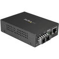 StarTech.com Singlemode (SM) SC Fiber Media Converter for 10/100/1000 Network - 10km - Gigabit Ethernet - 1310nm - w/Auto Negotiation, TAA (MCMGBSCSM10)