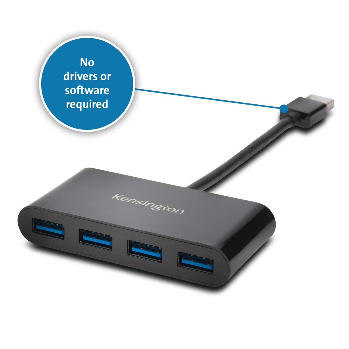 Kensington K39121WW UH4000 USB 3.0 4-Port Hub