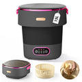 Portable Washing Machine 15L Upgraded w/Spin Basket Mini Washer for Baby Clothes Travel Suitable for Dorms Apartments Hotels (black)
