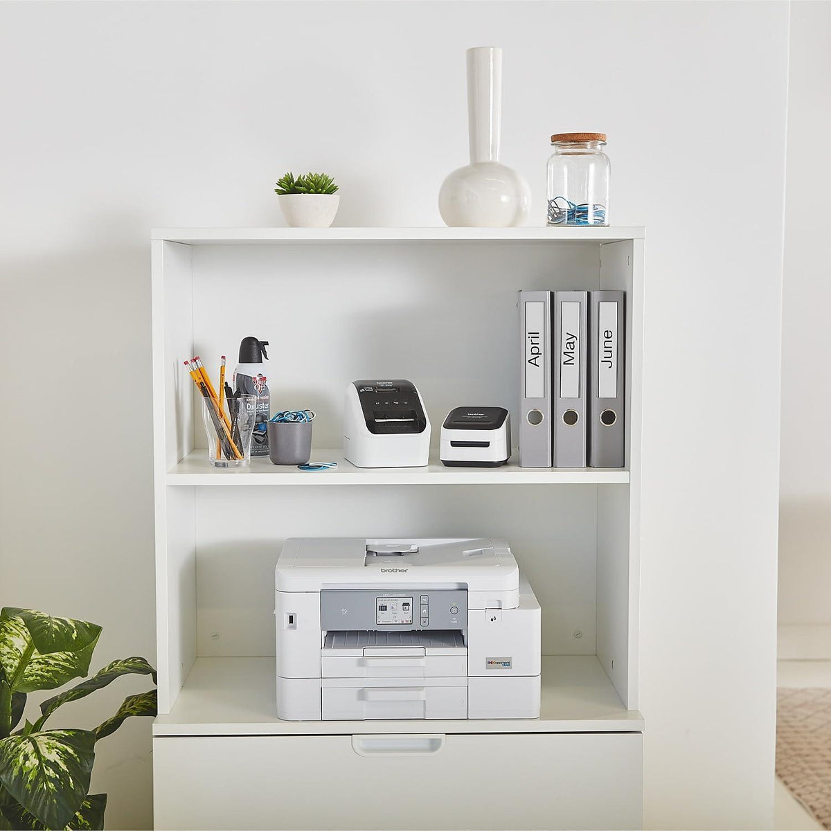 Brother MFC-J4535DW INKvestment -Tank All-in-One Color Inkjet Printer with NFC, Duplex and Wireless Printing Plus Up to 1-Year of Ink in-Box, White