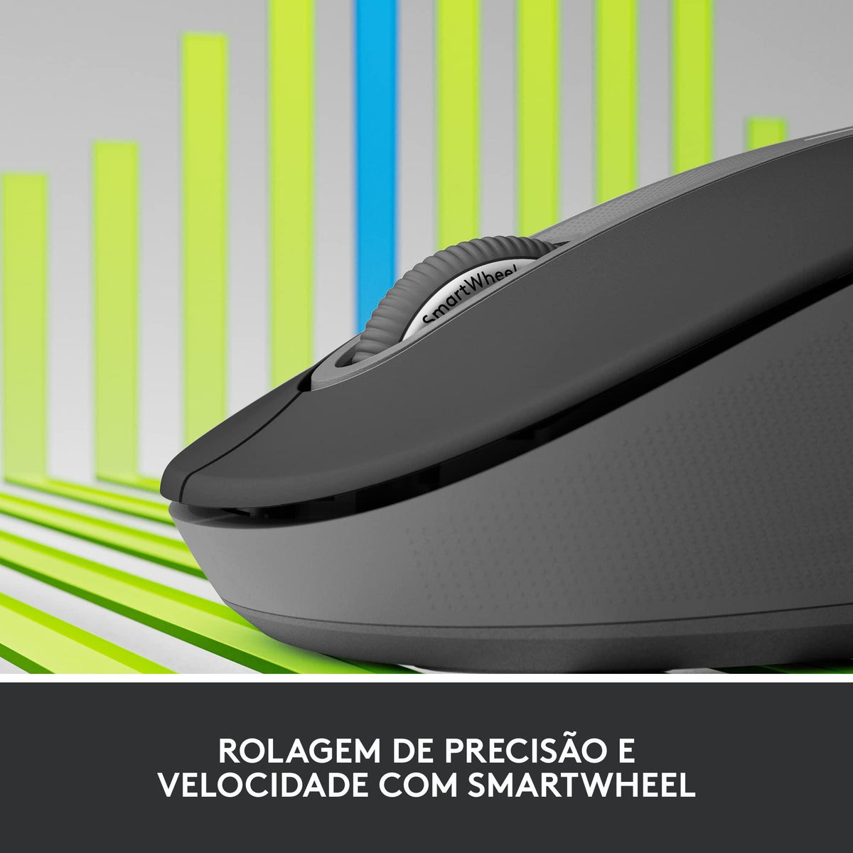 Logitech Signature M650 Wireless Mouse - for Small to Medium Sized Hands, 2-Year Battery, Silent Clicks, Customizable Side Buttons, Bluetooth, Multi-Device Compatibility (Graphite)