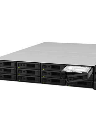 Synology RX1217RP 12-AY 2U Rack Mount Storage Expansion Unit With 2X Power Supply, 3.5 inch/2.5 inch Sata Drive Bays, Diskstation Manager, Diskless