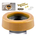 Extra Thick Toilet Wax Ring Kit with Flange and Bolts for Floor Outlet Toilets New Install or Re-seat, Fits 3-inch or 4-inch Waste Lines