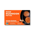 Vegan Shroomeats Mushroom Burger Patties - High Protein Meat Substitute from Shiitake Mushrooms - Non-GMO, 8 Allergens-Free Plant Based Burger Patties - Nutritious, and Delicious Vegan Meat - 8.0 Oz - x2 patties