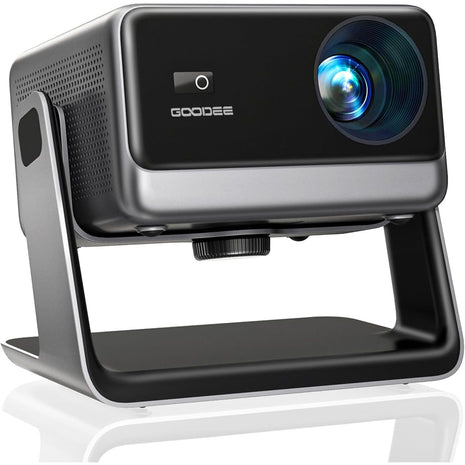 Goodee Viedo Projector With Wifi And Bluetooth, Smart Movie System/ Dolby Audio/ Auto Focus & Keystone Portable Projector, 4k Video Decode & 1080p Native For Home Theater / Outdoor