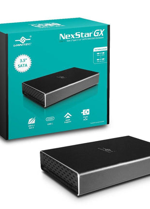 VANTEC NST-371C31-BK USB 3.1 GEN 2 Type-C 3.5 in. SATA HDD and SSD Enclosure