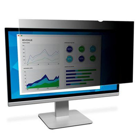 3M Privacy Filter for 23.5in Monitor, 16:9, PF235W9B Black, Matte