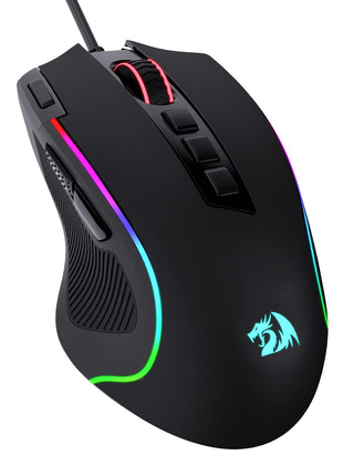 Redragon M612 Predator RGB Gaming Mouse, 8000 DPI Wired Optical Mouse with 11 Programmable Buttons & 5 Backlit Modes, Software Supports DIY Keybinds Rapid Fire Button
