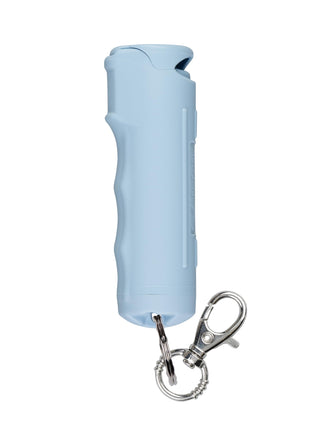 SABRE Pepper Spray - Fast Flip Top, Snap-Clip Keychain, Easy to Use & Carry, Maximum Police Strength OC Spray With UV Dye For Self Defense, 10 Second Spray Time, Finger Grip for Faster Aim,0.54 fl oz