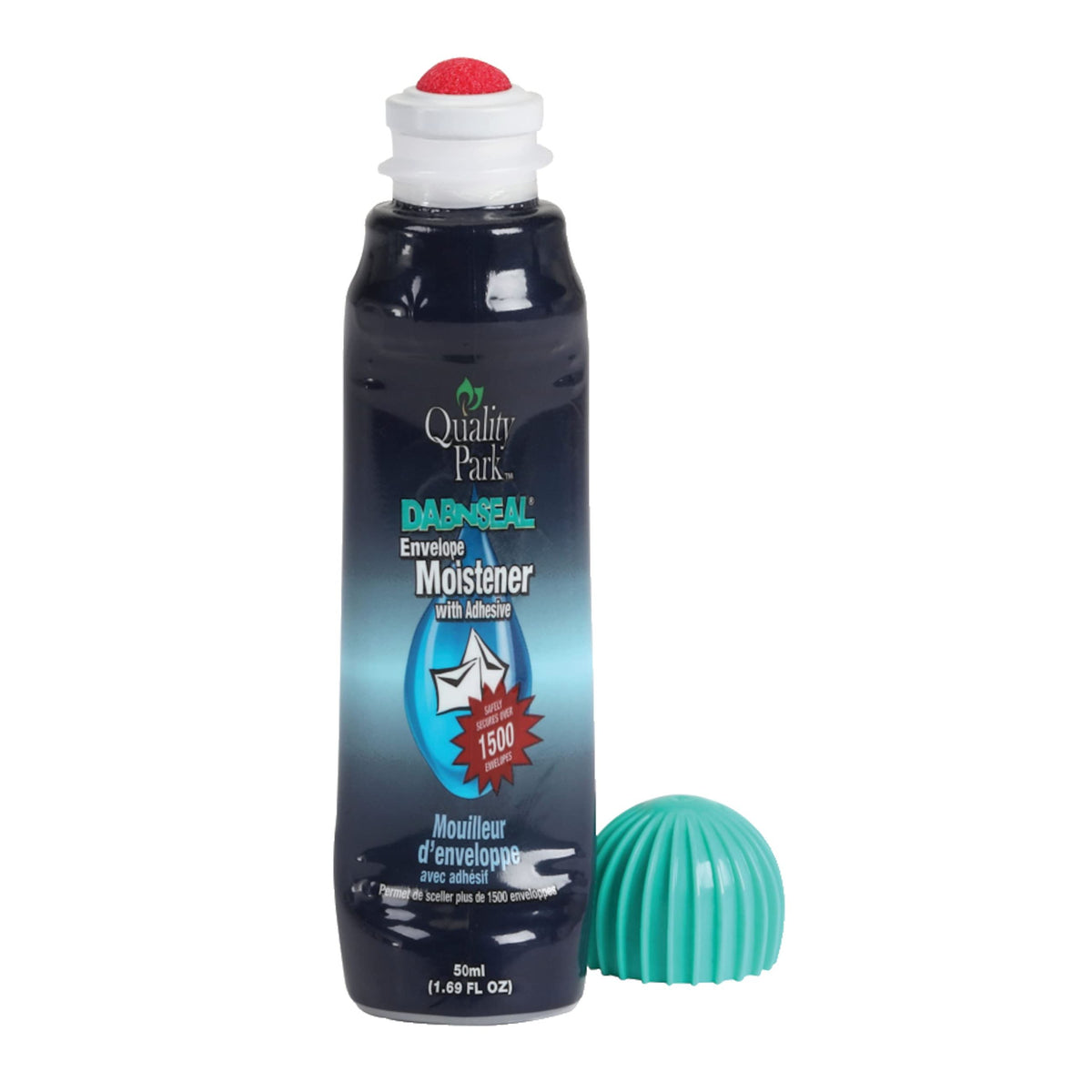 Quality Park Dab-N-Seal Envelope Moistener with Adhesive, 50ML Bottle, 4 Pack (46071)