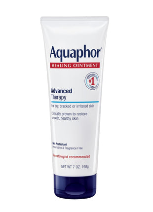 Aquaphor Healing Ointment Advanced Therapy Skin Protectant, Dry Skin Body Moisturizer, 7 Oz Tube