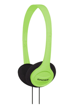 Koss KPH7G Portable On-Ear Headphone with Adjustable Headband - Green, 8.7 x 6.2 x 2.0
