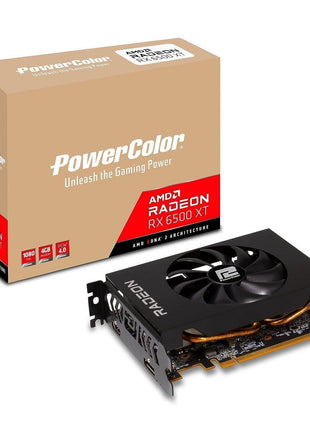 PowerColor AMD Radeon RX 6500 XT ITX Gaming Graphics Card with 4GB GDDR6 Memory